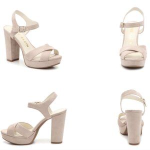 Anne Klein Lalima Platform Nude Heel Sandals